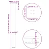  4 db natúr acél bárasztalláb 110-112 cm