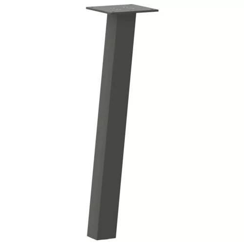  4 db antracitszürke acél dohányzóasztal láb 30 cm