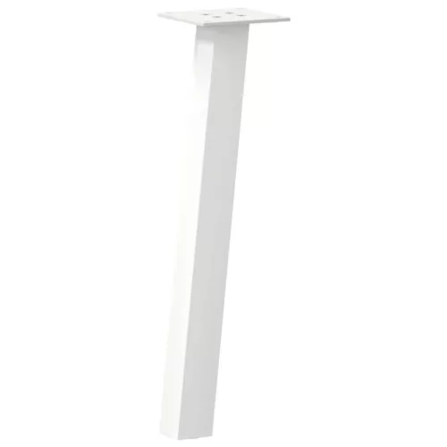  4 db fehér dohányzóasztal láb 42 cm acél