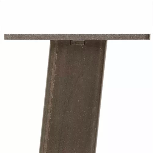  4 db natúr acél dohányzóasztal láb 42 cm acél