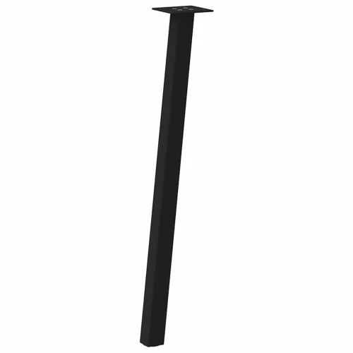  4 db fekete acél konzolasztal láb 72 cm