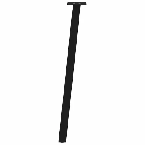  4 db fekete acél konzolasztal láb 72 cm