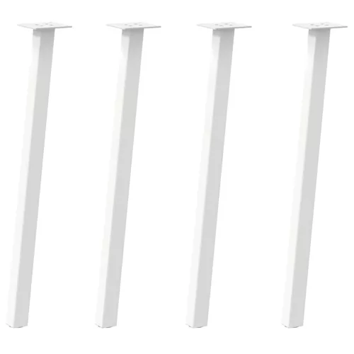  4 db fehér acél konzolasztal láb 72 cm