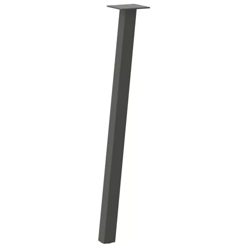  4 db antracitszürke acél konzolasztal láb 72 cm