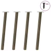  4 db natúr acél konzolasztal láb 72 cm