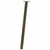  4 db natúr acél konzolasztal láb 72 cm