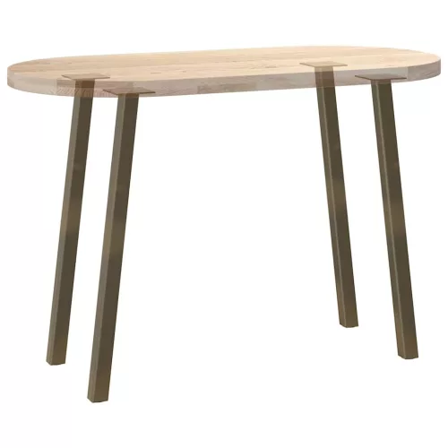 4 db natúr acél konzolasztal láb 72 cm