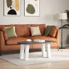  4 db fehér dohányzóasztal láb 42 cm acél