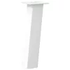  4 db fehér dohányzóasztal láb 42 cm acél