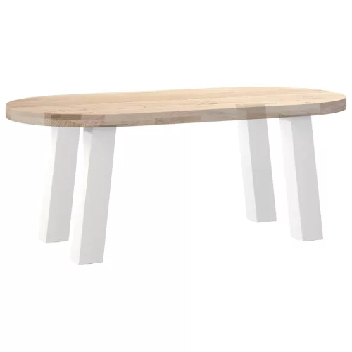  4 db fehér dohányzóasztal láb 42 cm acél