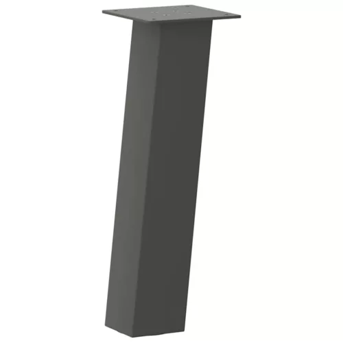  4 db antracitszürke acél dohányzóasztal láb 42 cm