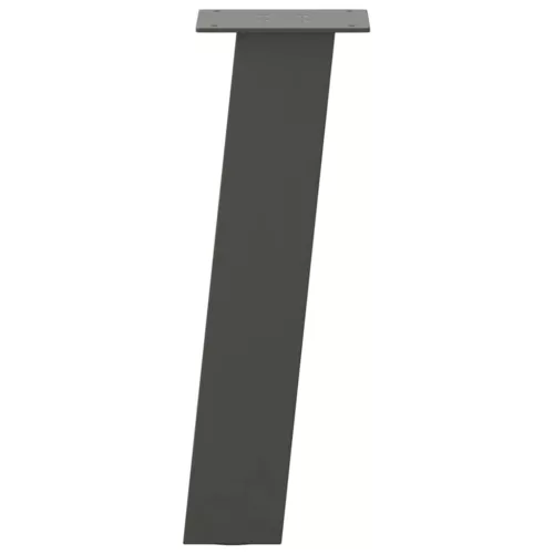  4 db antracitszürke acél dohányzóasztal láb 42 cm