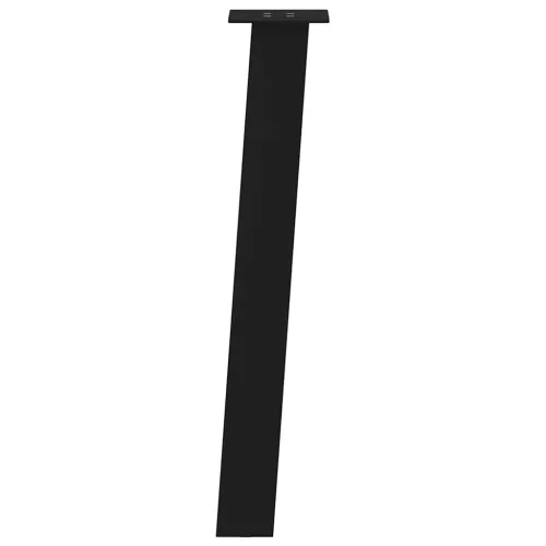  4 db fekete acél konzolasztal láb 72 cm