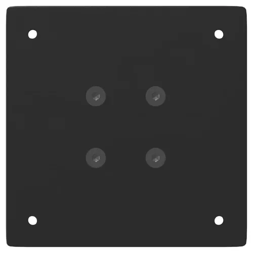  4 db fekete acél konzolasztal láb 72 cm
