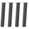  4 db antracitszürke acél konzolasztal láb 72 cm