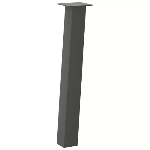  4 db antracitszürke acél konzolasztal láb 72 cm