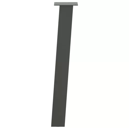  4 db antracitszürke acél konzolasztal láb 72 cm