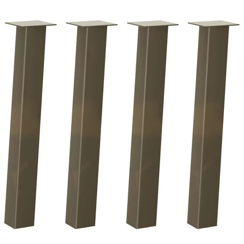  4 db natúr acél konzolasztal láb 72 cm