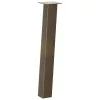  4 db natúr acél konzolasztal láb 72 cm
