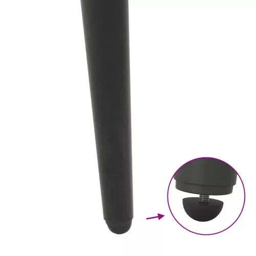  4 db antracitszürke kúpos alakú dohányzóasztal láb 30-31 cm acél