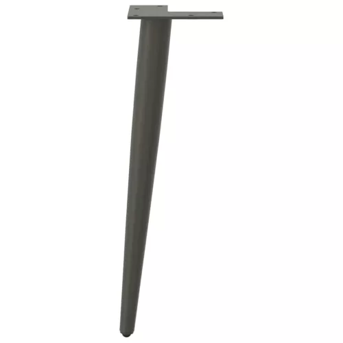  4 db antracitszürke kúpos alakú dohányzóasztal láb 42-43 cm acél