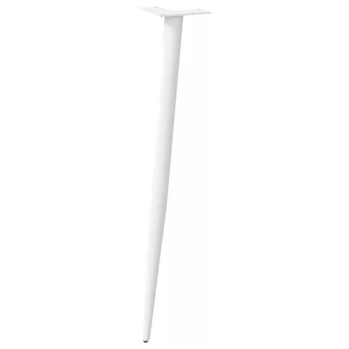  4 db kúpos alakú fehér konzolasztal láb 72-73 cm acél