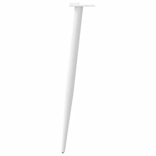  4 db kúpos alakú fehér konzolasztal láb 72-73 cm acél