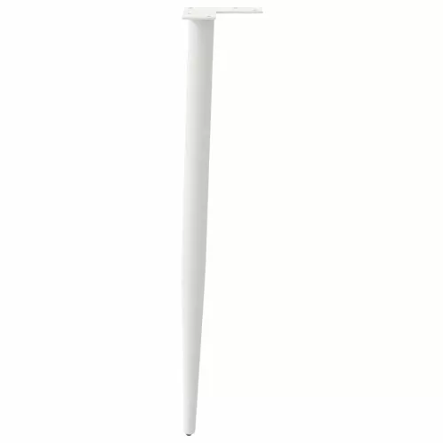  4 db kúpos alakú fehér konzolasztal láb 72-73 cm acél