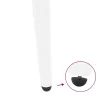  4 db kúpos alakú fehér konzolasztal láb 72-73 cm acél