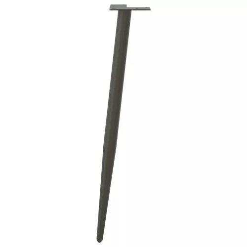  4 db antracitszürke kúpos alakú acél konzolasztal láb 72-73 cm