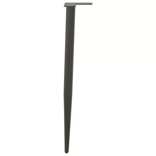  4 db antracitszürke kúpos alakú acél konzolasztal láb 72-73 cm