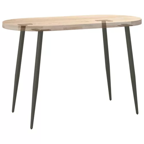  4 db antracitszürke kúpos alakú acél konzolasztal láb 72-73 cm