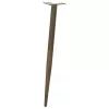  4 db kúpos alakú natúr acél konzolasztal láb 72-73 cm