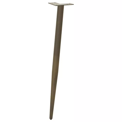  4 db kúpos alakú natúr acél konzolasztal láb 72-73 cm