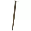  4 db kúpos alakú natúr acél konzolasztal láb 72-73 cm