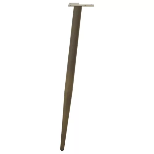  4 db kúpos alakú natúr acél konzolasztal láb 72-73 cm