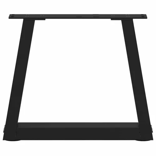  2 db fekete, V-alakú acél dohányzóasztal láb 30 x (30-31,3) cm