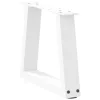  2 db fehér, V-alakú acél dohányzóasztal láb 30 x (30-31,3) cm