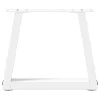  2 db fehér, V-alakú acél dohányzóasztal láb 30 x (30-31,3) cm