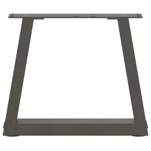  2 db antracitszürke, V-alakú acél dohányzóasztal láb 30x(30-31,3) cm
