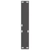  2 db antracitszürke, V-alakú acél dohányzóasztal láb 30x(30-31,3) cm