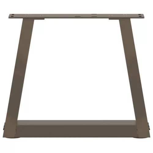  2 db V-alakú natúr acél dohányzóasztal láb 30x(30-31,3) cm