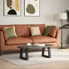  2 db fekete, V-alakú acél dohányzóasztal láb 40 x (30-31,3) cm