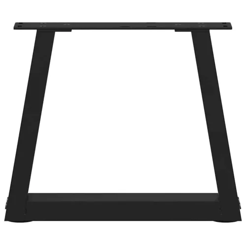  2 db fekete, V-alakú acél dohányzóasztal láb 40 x (30-31,3) cm