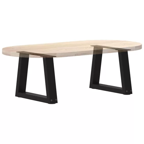  2 db fekete, V-alakú acél dohányzóasztal láb 40 x (30-31,3) cm
