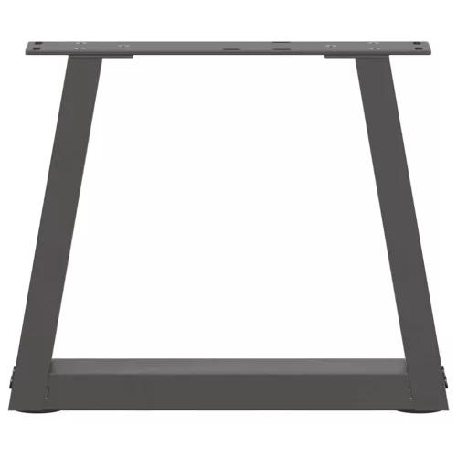  2 db antracitszürke, V-alakú acél dohányzóasztal láb 40 x (30-31,3) cm
