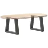  2 db antracitszürke, V-alakú acél dohányzóasztal láb 40 x (30-31,3) cm