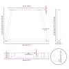  2 db antracitszürke, V-alakú acél dohányzóasztal láb 40 x (30-31,3) cm