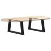  2 db fekete, V-alakú acél dohányzóasztal láb 50 x (30-31,3) cm