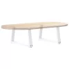  2 db fehér, V-alakú acél dohányzóasztal láb 50 x (30-31,3) cm